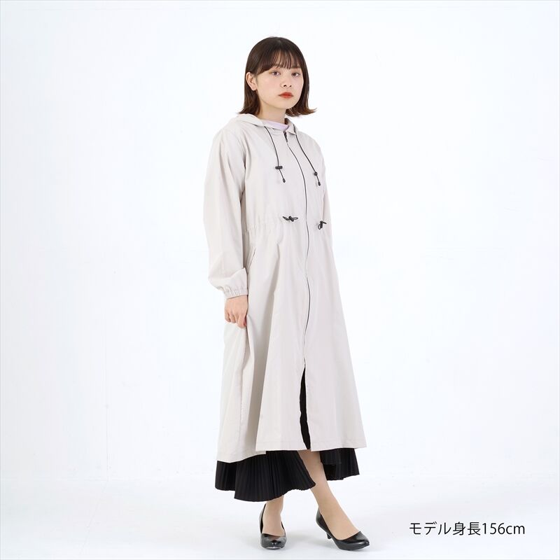 ピーチドロップジップロングレインコート | nifty colors STORE ピーチドロップジップロングレインコート | nifty colors STORE