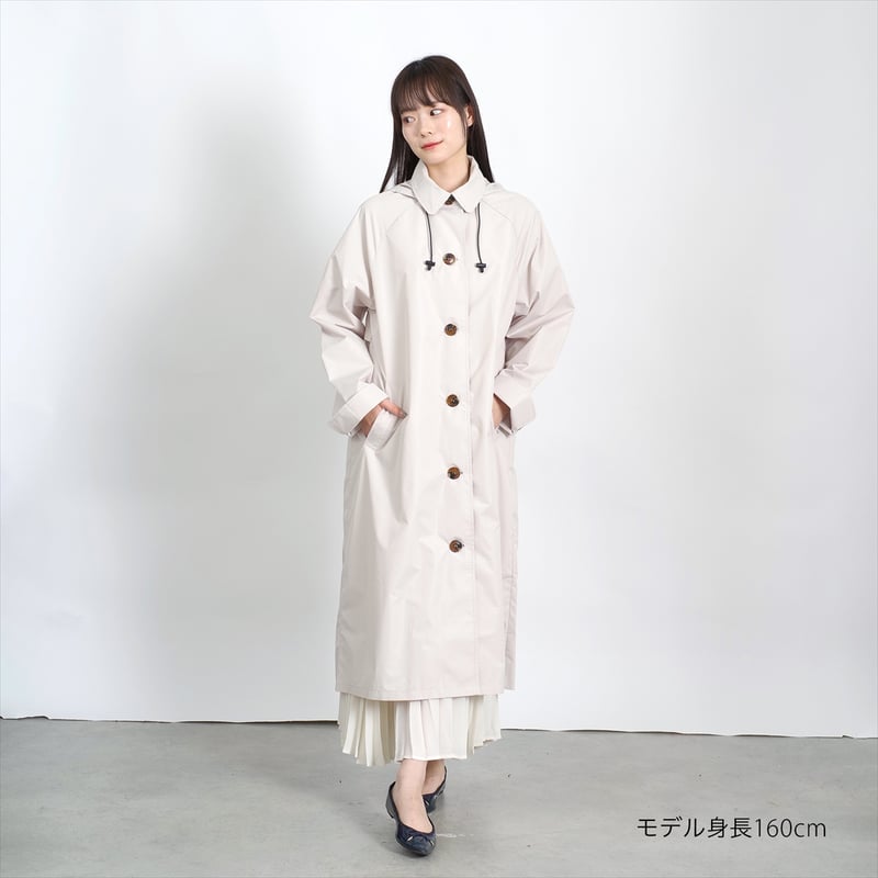 新品未■NECESSARY or UNNECESSARY■レインドロップ コート KATHARINE ROSS】nifty colors 超撥水 新感覚の撥水力ピーチ