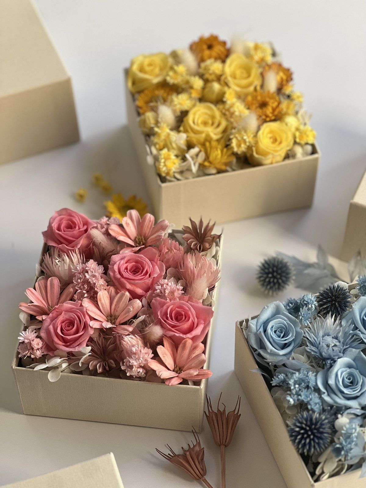 ボックスフラワー 