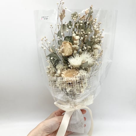 Natural＊リューカとホワイトスワッグ＊ドライフラワースワッグ 暖か 