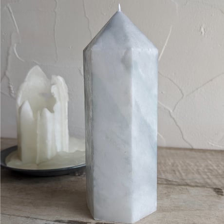 Crystal candle（pale blue~gray）
