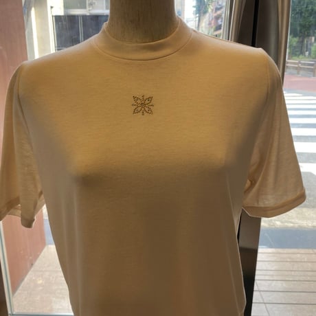 T/CラインストーンクールネックTシャツ/Cee asquait【半額以上割引】