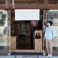 ワンポイント染め オリジナル白のれん【幅80～120cm×Sサイズ丈】