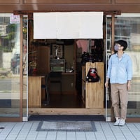 ワンポイント染め オリジナル白のれん 【幅121～140cm×Sサイズ丈】