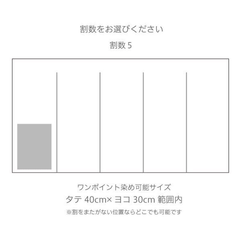ワンポイント染め オリジナル白のれん 【幅181～200cm×Lサイズ丈
