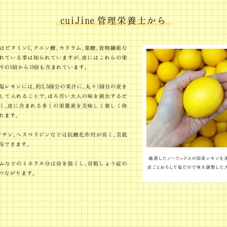 すりおろし 塩レモンスムージー