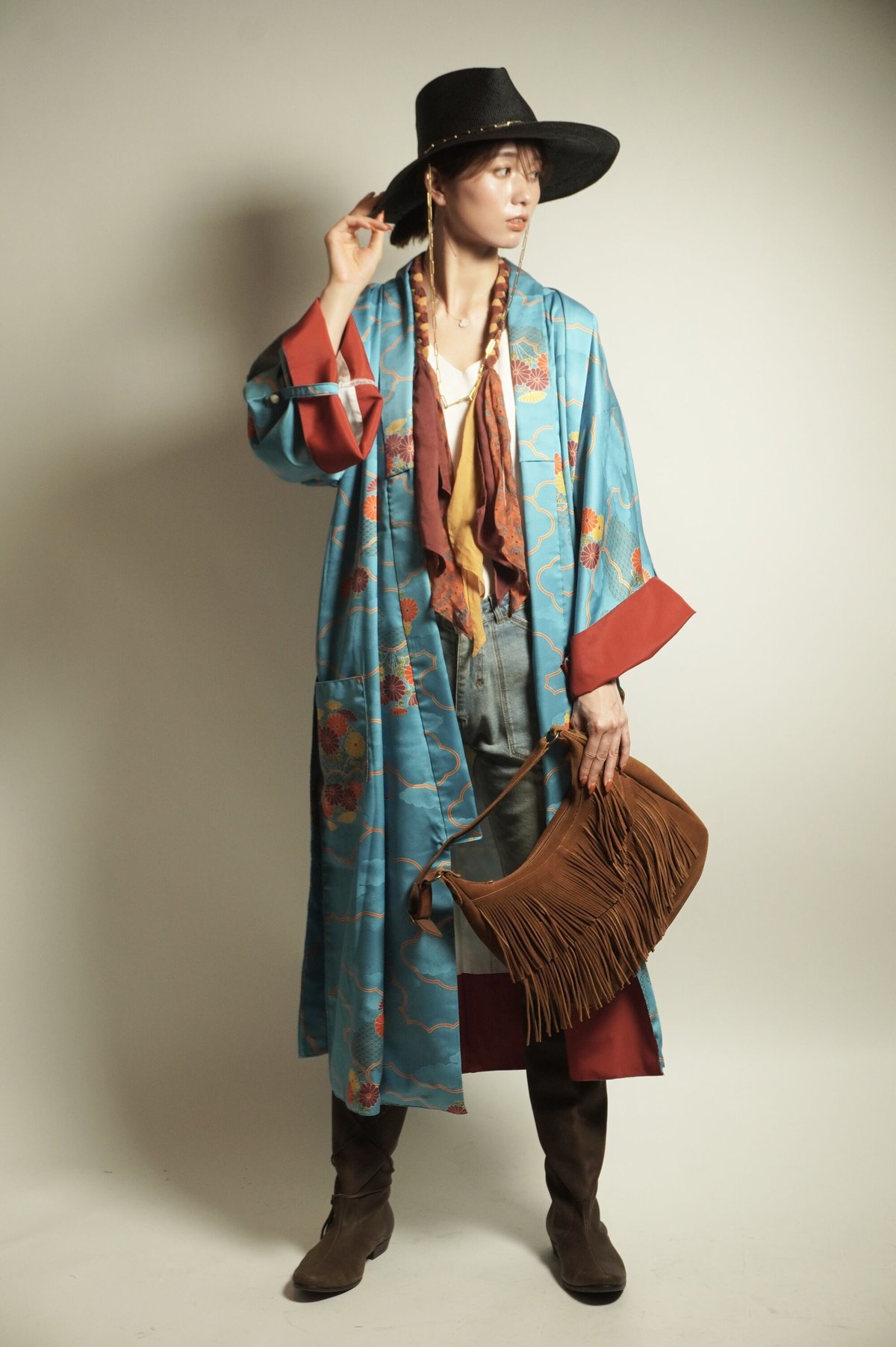KIMONO REMAKE GOWN/unisex | KESHIKI GALLERY