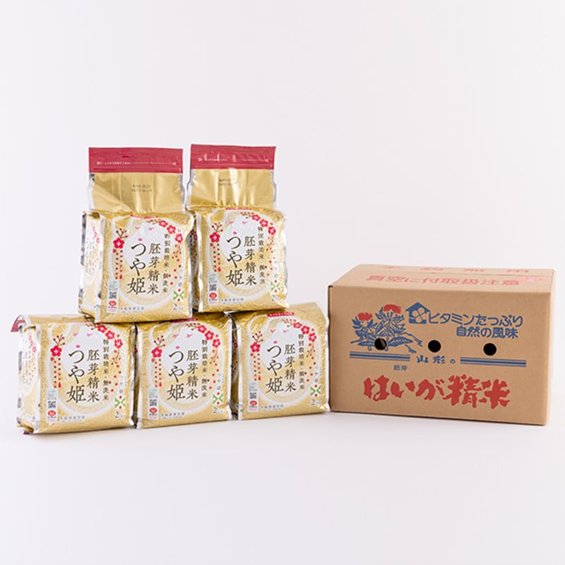 令和7年産 特別栽培米 つや姫 胚芽精米 BG無洗米 10kg ( 2kg x 5袋 ) |