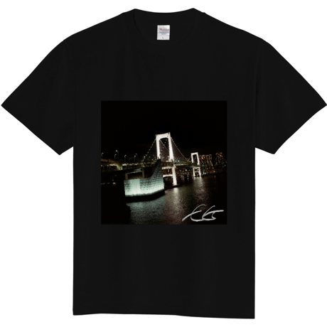 【1周年記念】エガソ撮影レインボーブリッジTシャツ（ブラック）