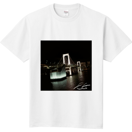 【1周年記念】エガソ撮影レインボーブリッジTシャツ（ホワイト）