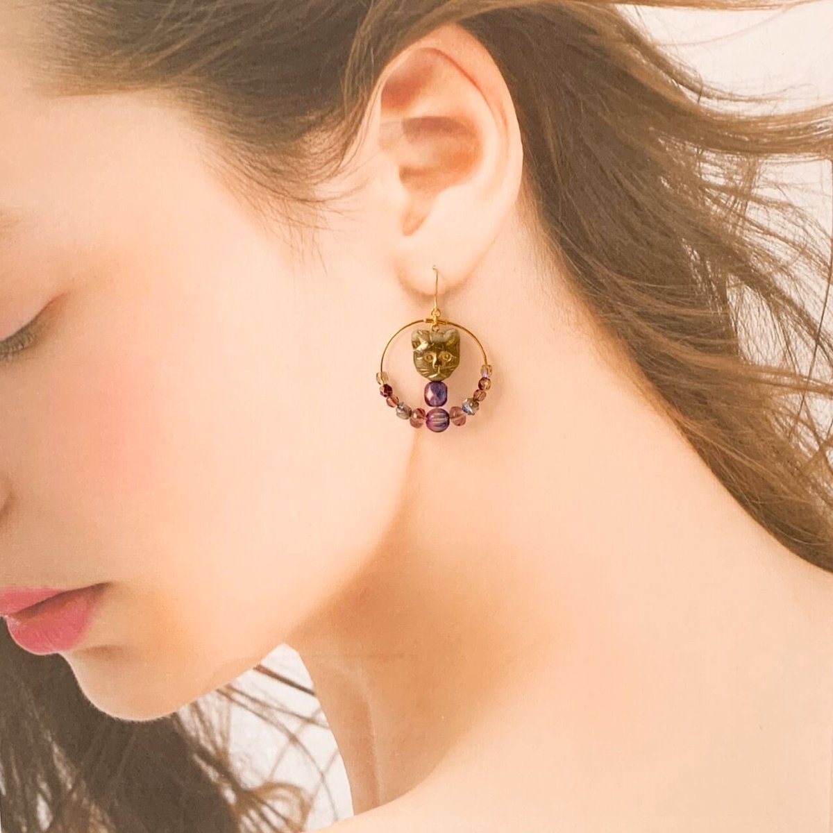 アメジスト♡アジアンシャンデリア　ピアス fit=scale-down,w=1200