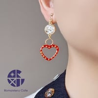 ロマンティック レトロハート ピアス / イヤリング Romantic Retro Heart
