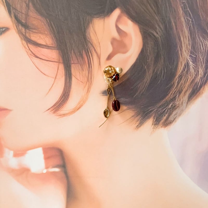 Coffee Time』コーヒー豆とアンティーク カトラリーの2wey