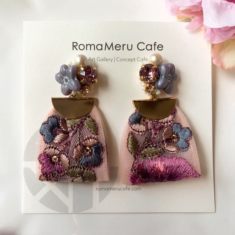 魔女の庭』（パープル）2wey ピアス/イヤリング | RomaMeru Cafe