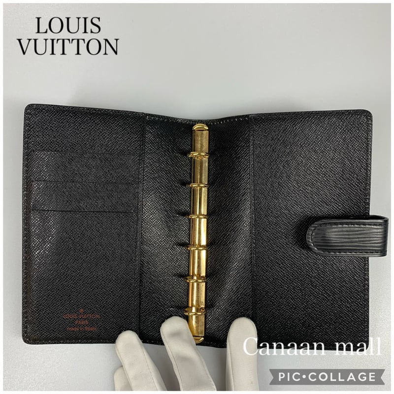 超美品】LOUIS VUITTON ルイヴィトン 手帳 エピ ブラック