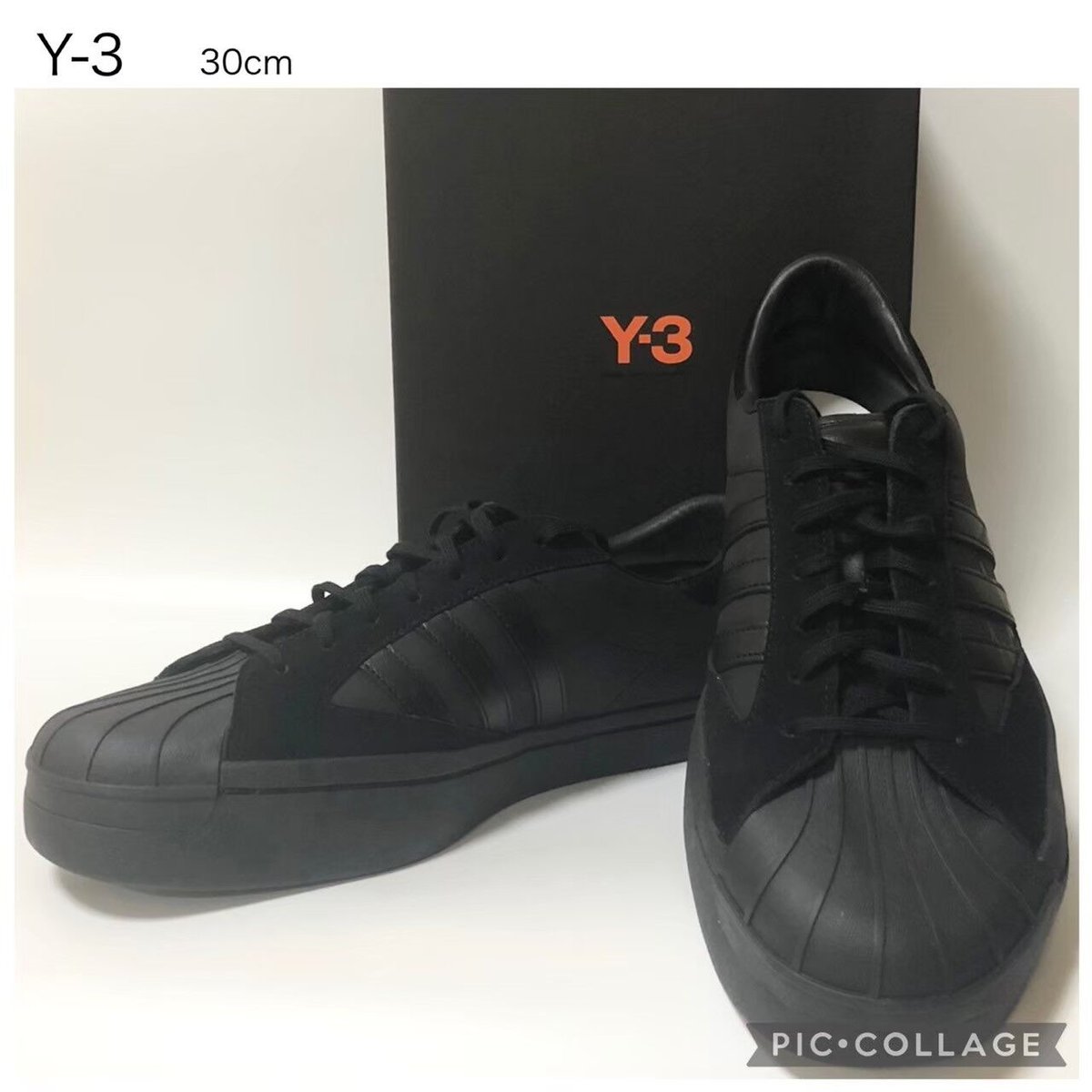 未使用 稀少30cm】Y-3 ヨージスター 30cm 黒スニーカー | Canaan mal...