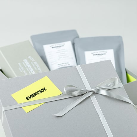 EVERYSOY GIFT 1-b ソイビスコッティ＆自家焙煎珈琲２種【挽き豆(粉)】【GIFT】