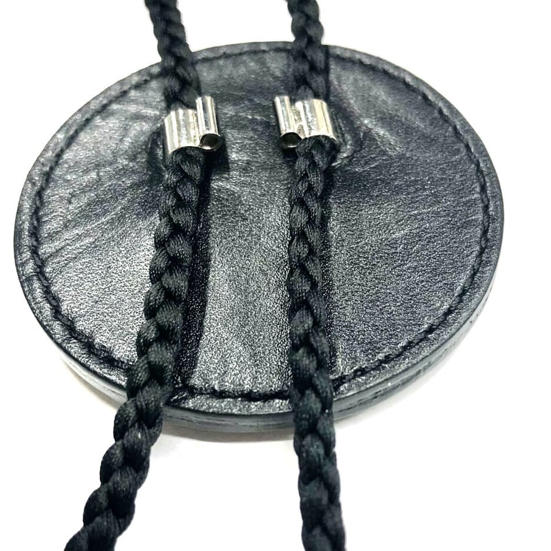 milano ブラックレザーループタイ | アクセサリーショップ milano