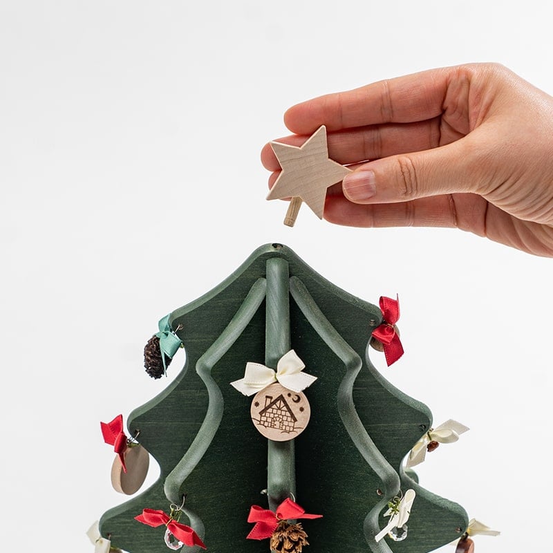 オルゴールツリー プチ (グリーン）【オークヴィレッジ】 | 季と木