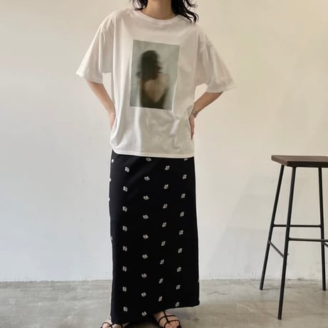 フォトルーズTシャツ/ホワイト