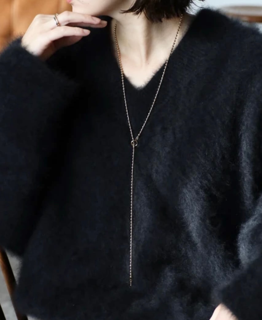 ボールチェーンロングネックレス/ゴールド | FMS STORE