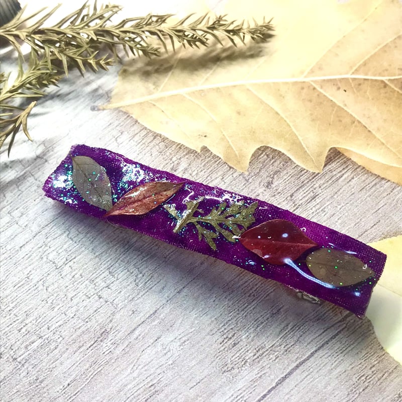 秋色 クロスリーフバレッタ | SAKURACHAN-NO-ONIWA