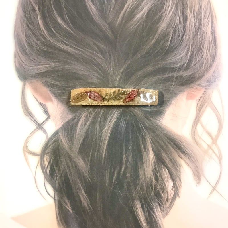 秋色 クロスリーフバレッタ | SAKURACHAN-NO-ONIWA