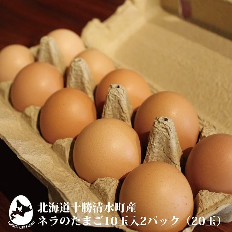 北海道十勝清水町産 ネラのたまご【10玉入2パック】 | とかち de グー