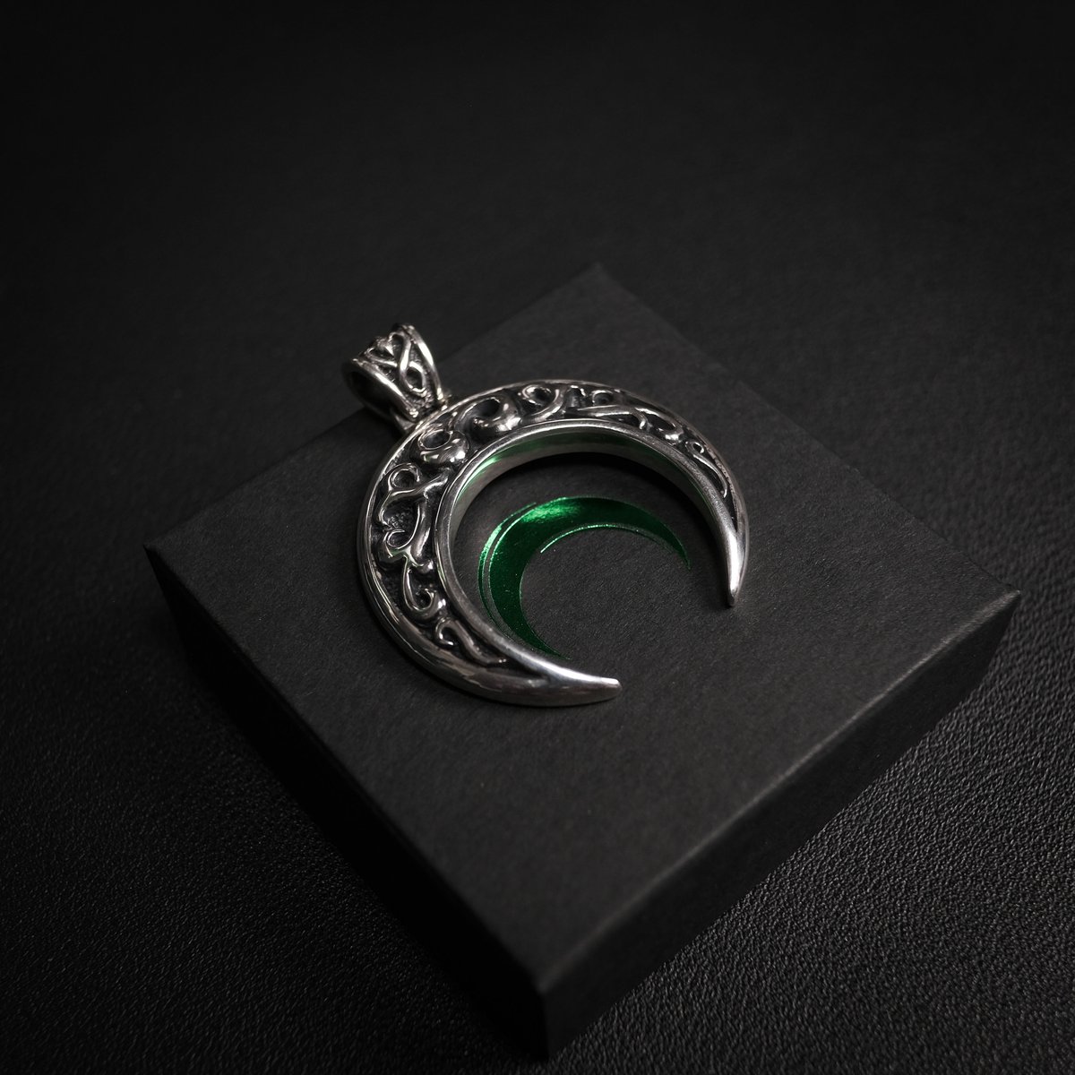 MWMOON Silver Pendant Top | Mwmoth's STORE