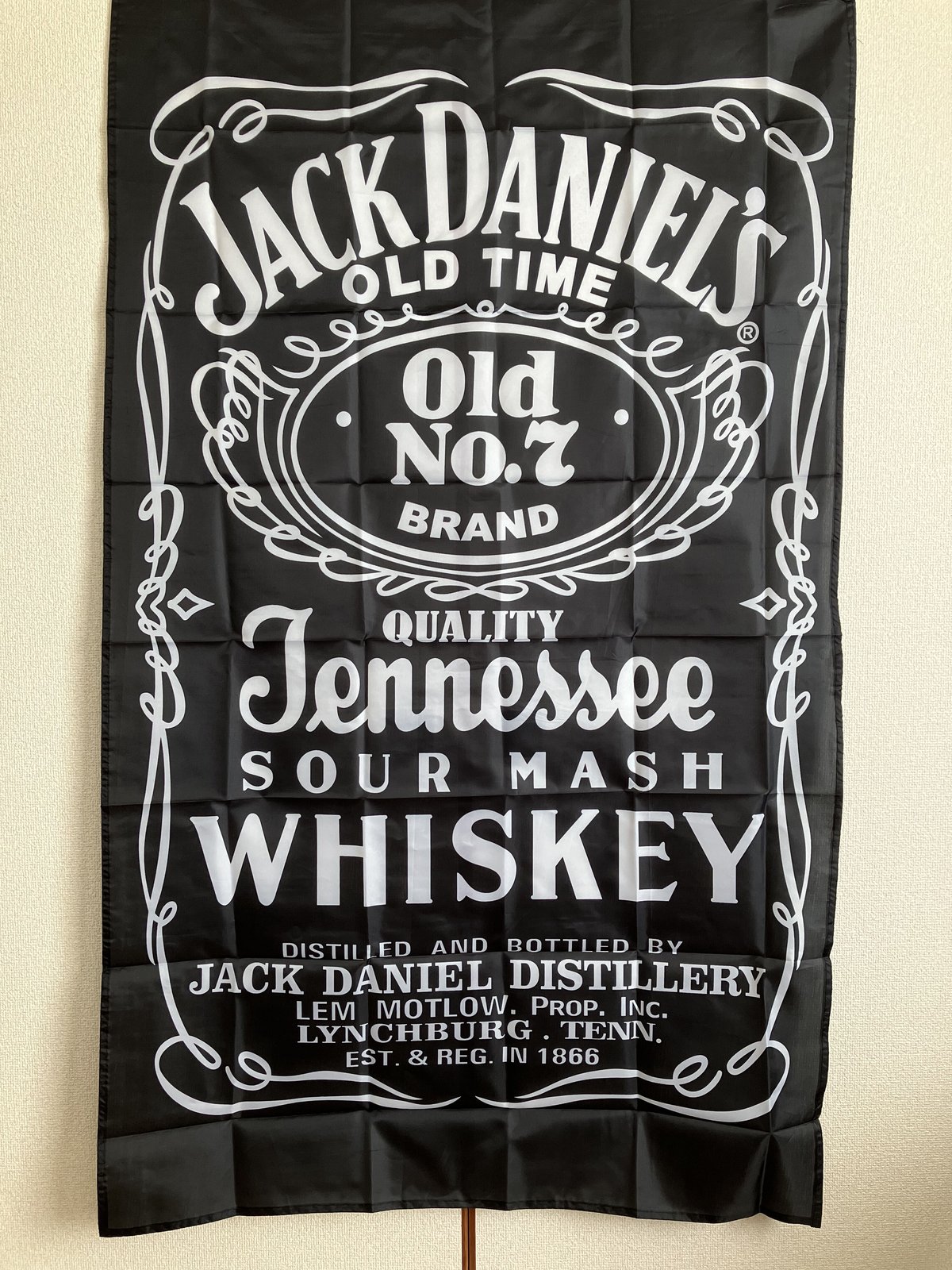ジャックダニエルのオーナメント（旗）２枚です。 メール便発送】アメリカンフラッグ Jack Daniel's （ジャック