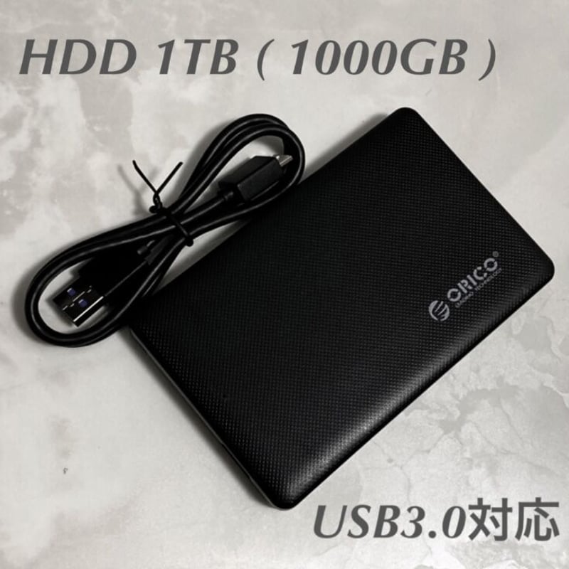 未使用品に近い大容量外付けポータブルHDD1TB(HDD WD)