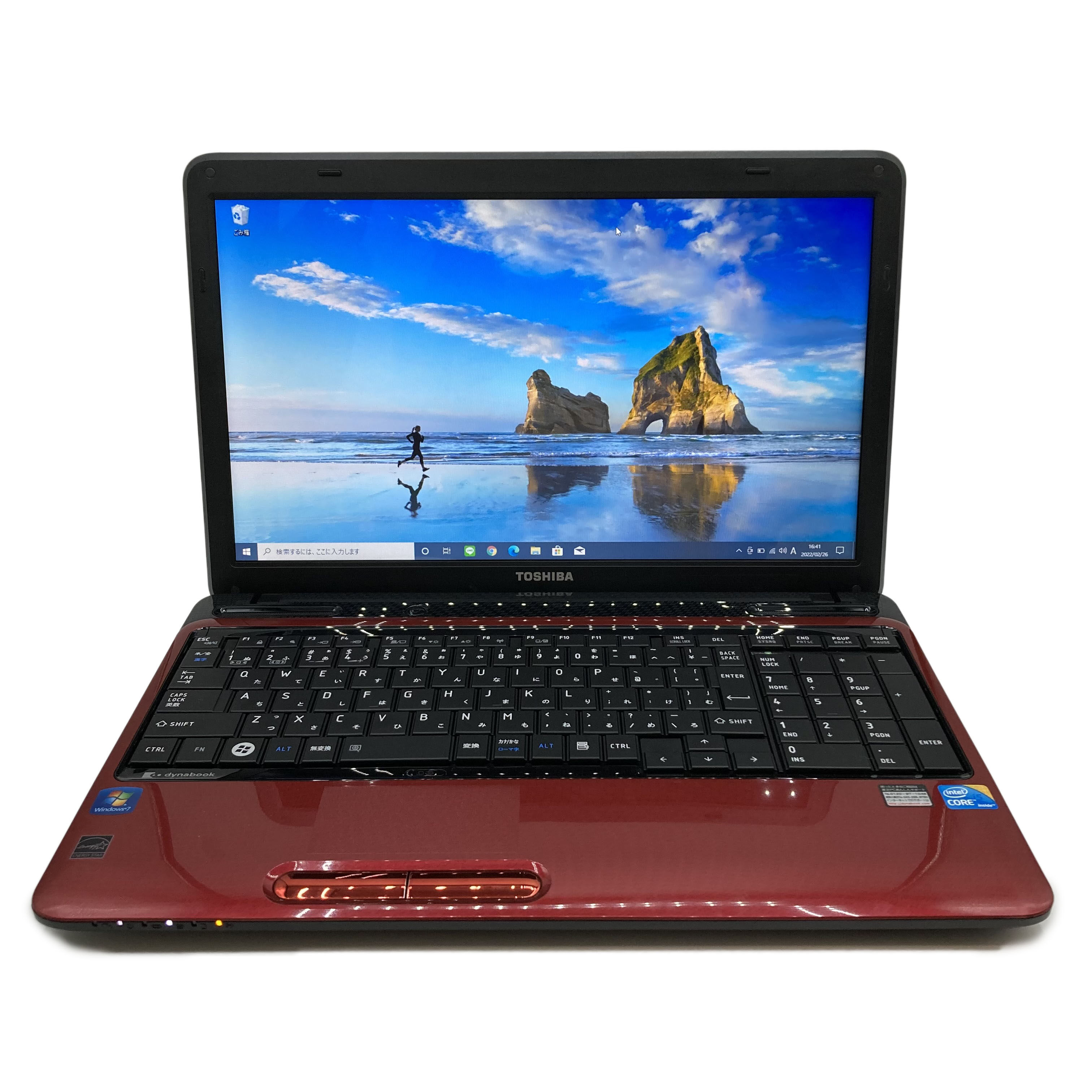 美品✨TOSHIBAノート✨薄型レッド✨SSD大容量256GB original