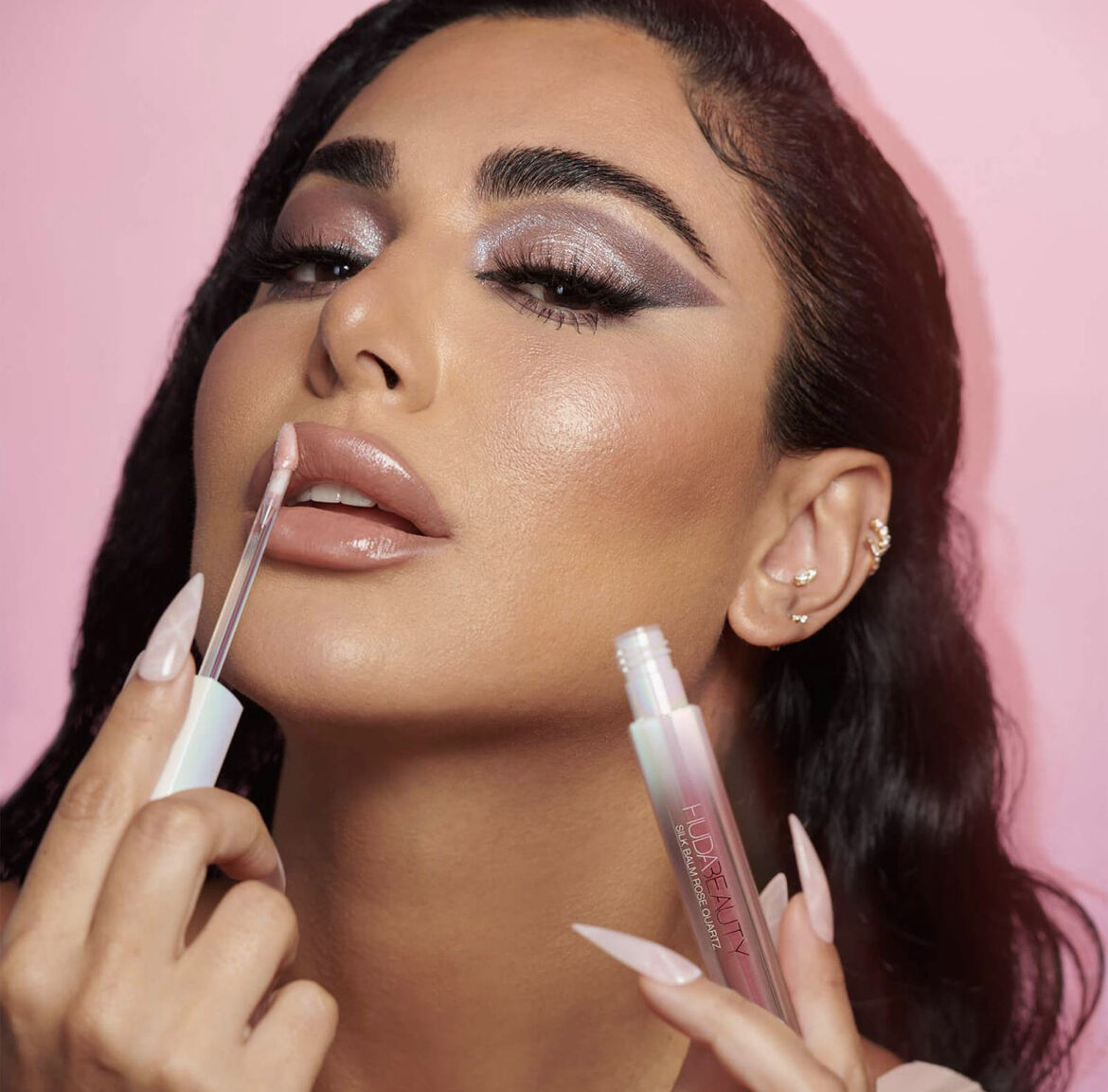 HUDA BEAUTY】ROSE QUARTZ EYE & LIP KIT | #Secre