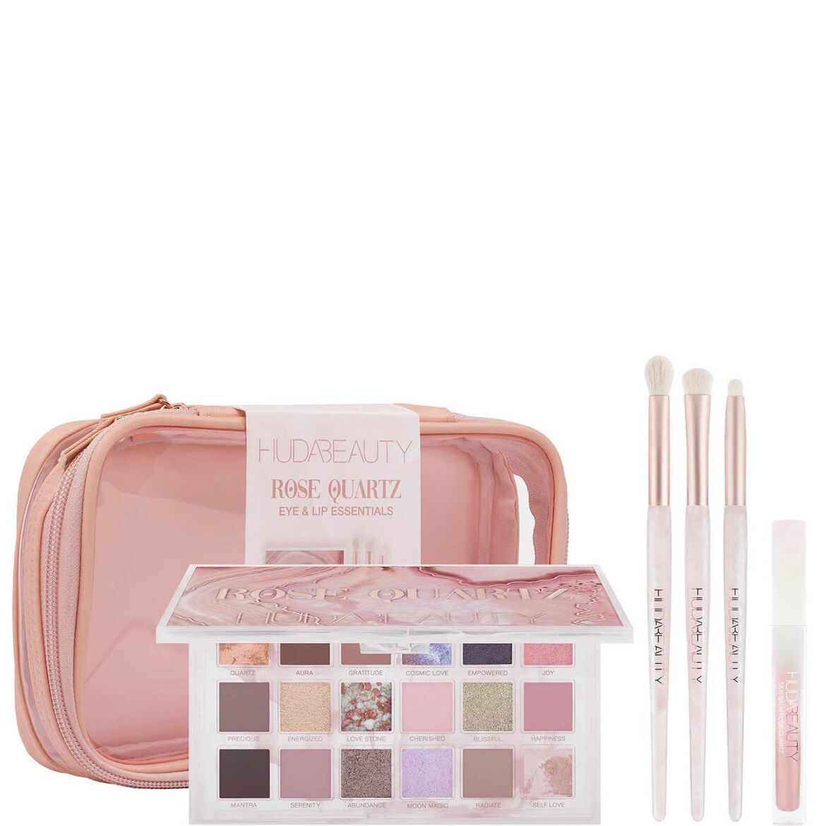 アイシャドウ hudabeauty ROSE QUARTZ Huda Beauty Rose Quartz Palette Eyeshadow Tutorial - YouTube