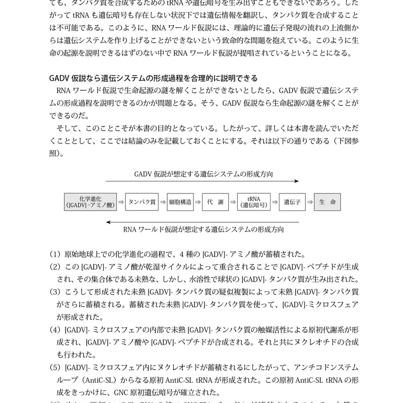 生命起源の謎を解く―GADV仮説からみた生命誕生への歩み 池原健二著