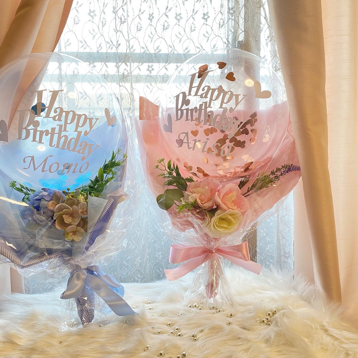 【ルリビタキ様】8/22東京 バルーン ギフト ミーグリ 祝花 生誕祭 誕生日 ルリビタキ様】8/22東京 バルーン ギフト ミーグリ 祝花 生誕祭