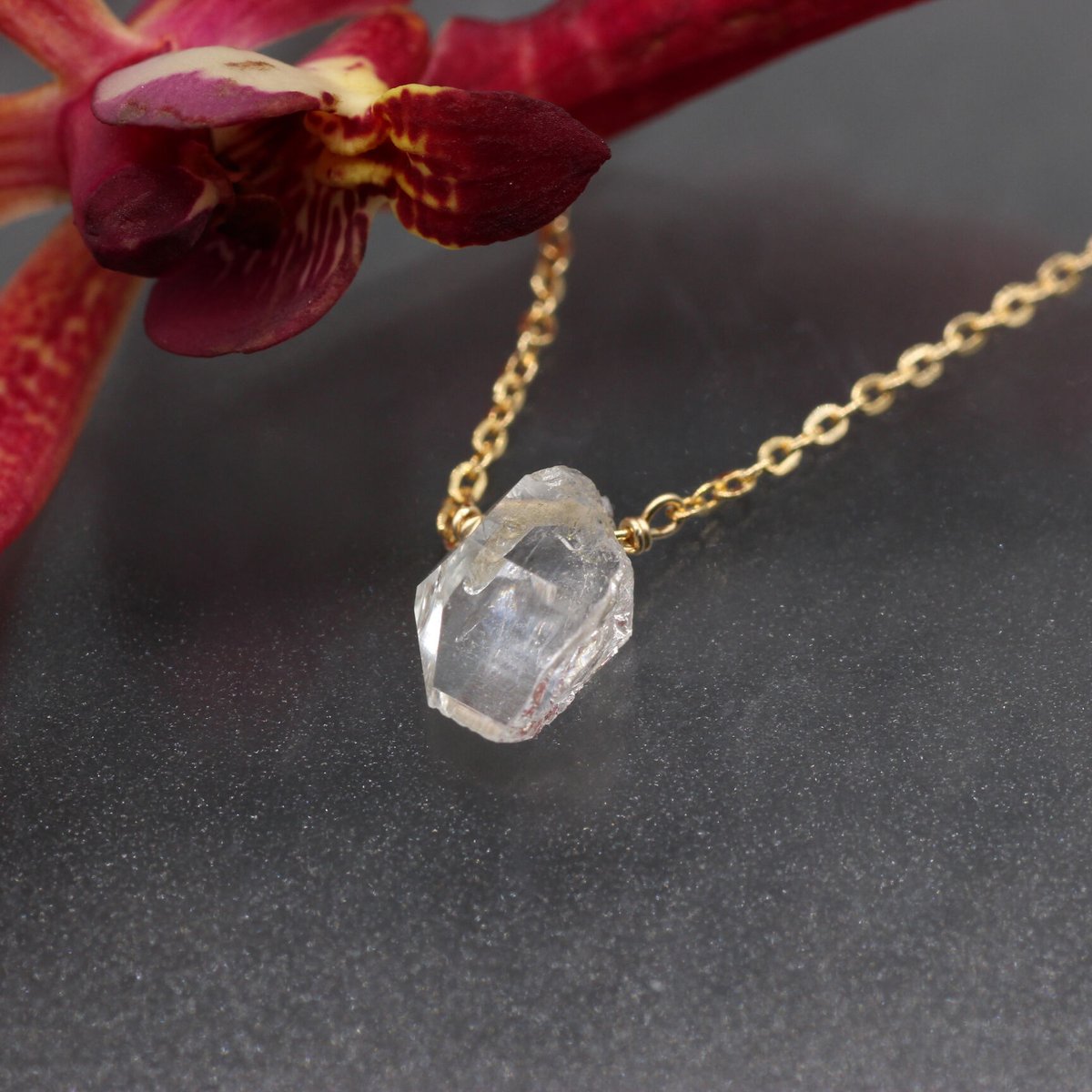 ハーキマーダイヤモンド ネックレス | Tao ~天然石アクセサリー ハーキマーダイヤモンド ネックレス | Tao ~天然石アクセサリー