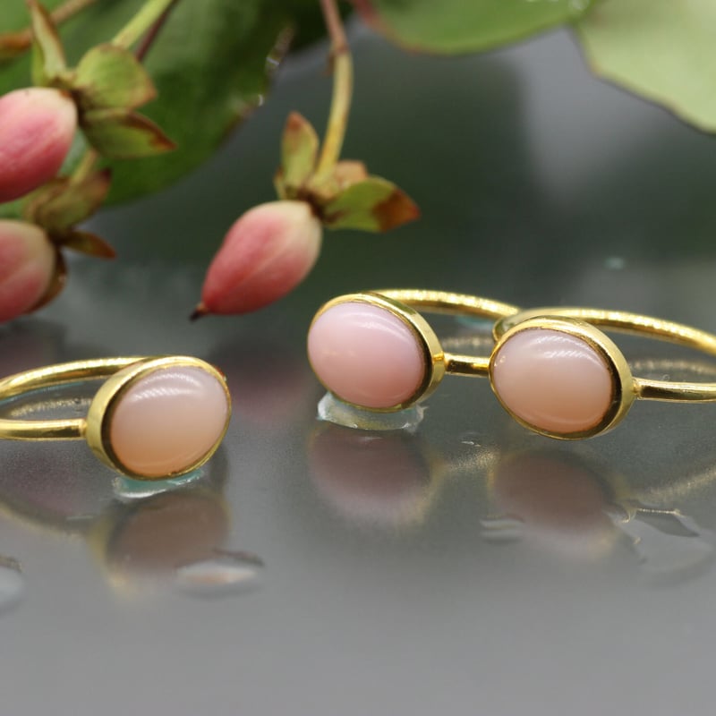 【アンティーク】オパール・リング（9K）14号【J13442】 アンティーク オパールリング 14号