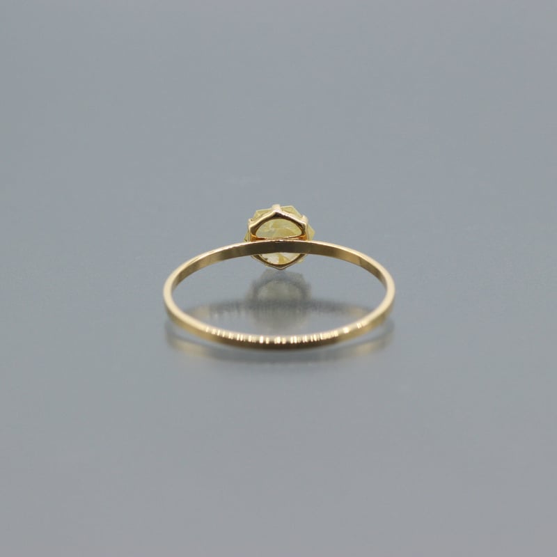 イエローダイヤモンド ローズカット リング 【13号】 K18 | Tao