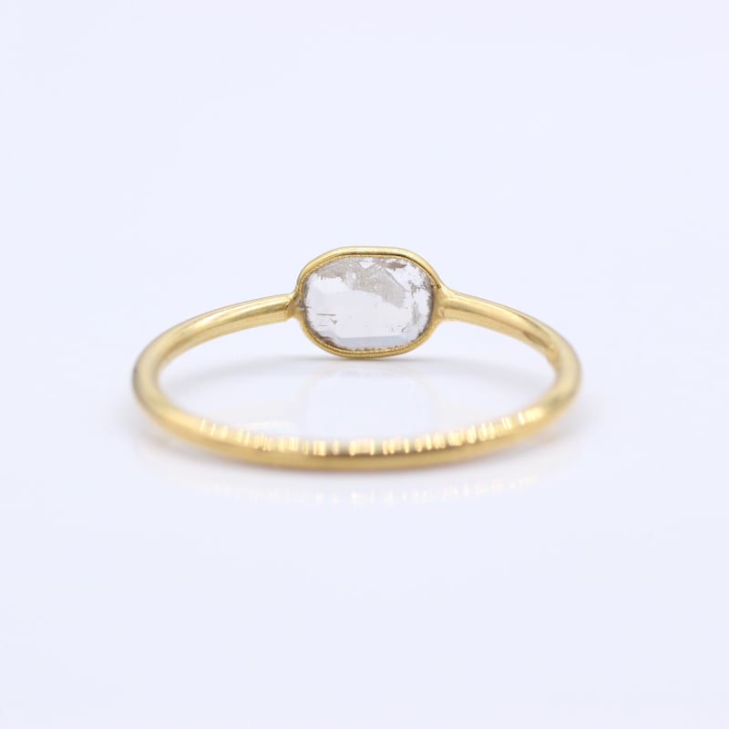 6スライスダイヤモンドリング【9.5号】 18KGP | Tao ～天然石