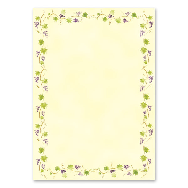 A4デザイン用紙 049 グレープガーデン | パピアプラッツ