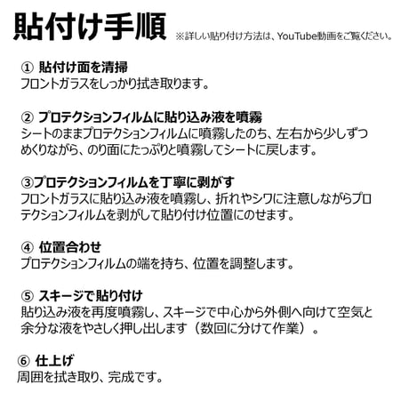 フロントガラス保護フィルム「NDガラスプロテクター」　ND専用