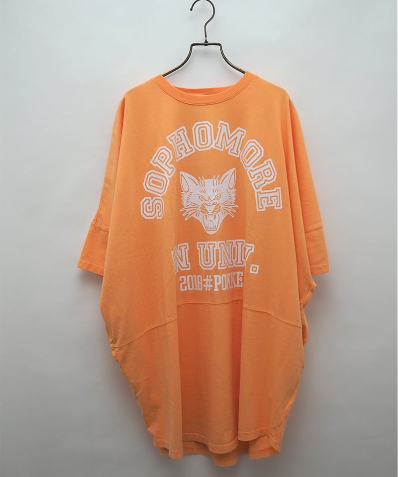 Pokke天竺ピグメントTシャツ／SOPHOMORE [44229235] | pokke'