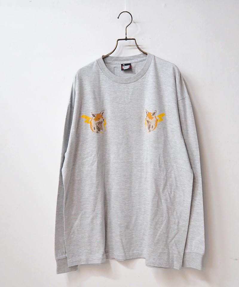 Pokke 刺繍風プリントロンT[44329242] | pokke's online