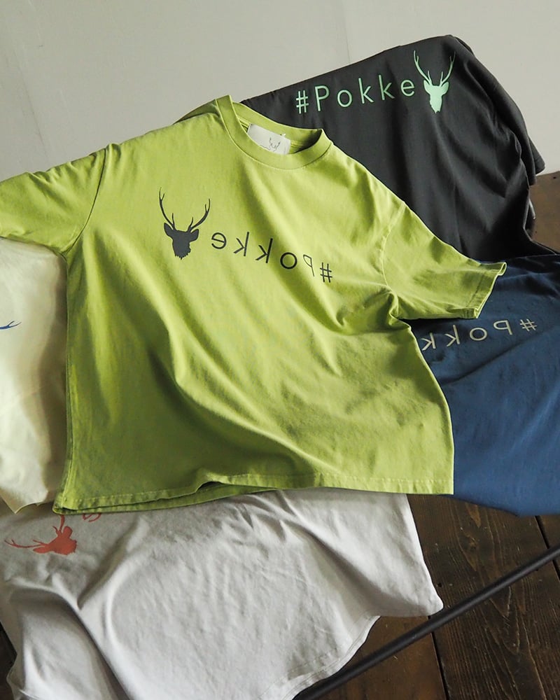 PokkeピグメントプリントTシャツ [44229422] | pokke's online