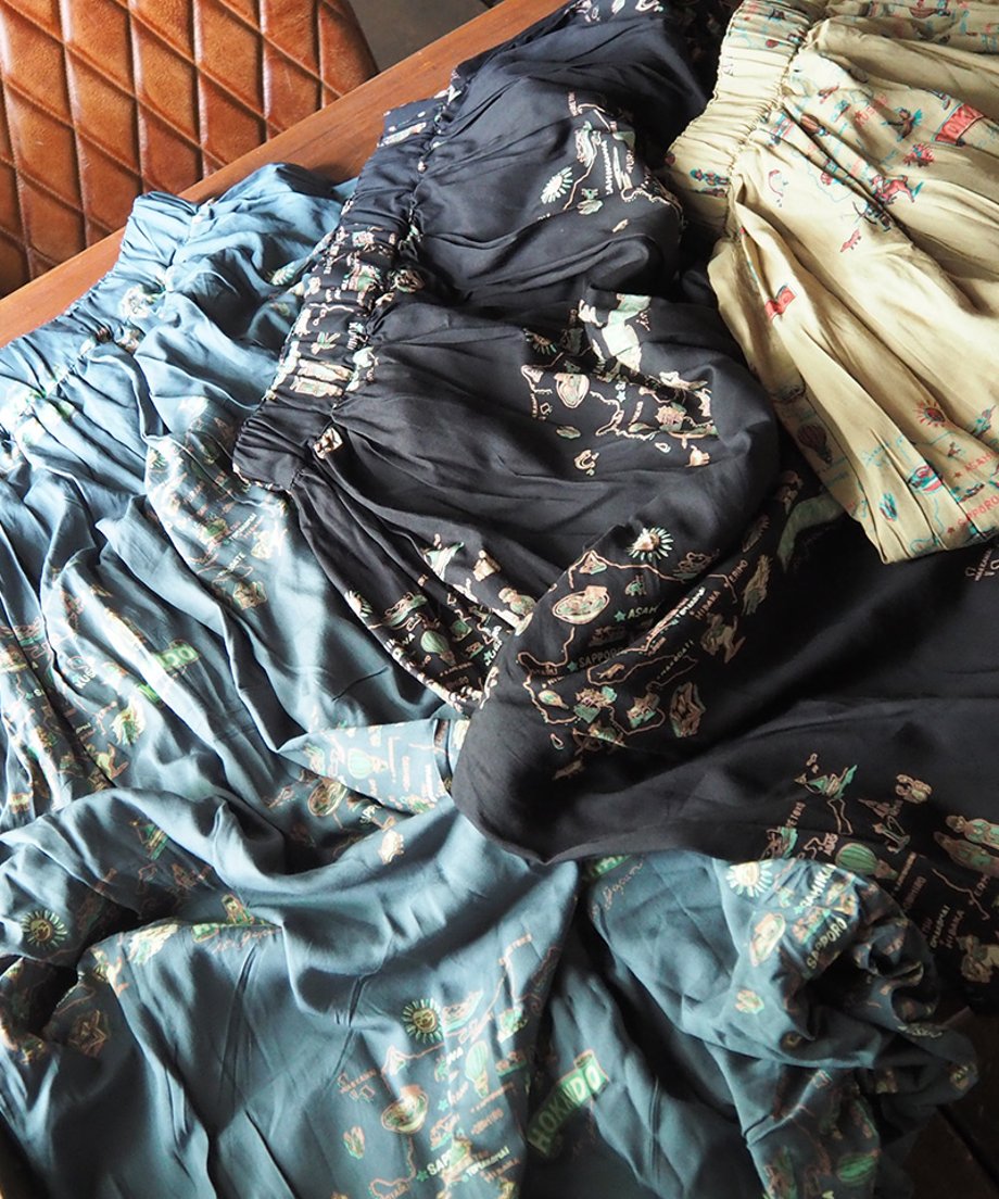 #Pokke 総柄バルーンスカート