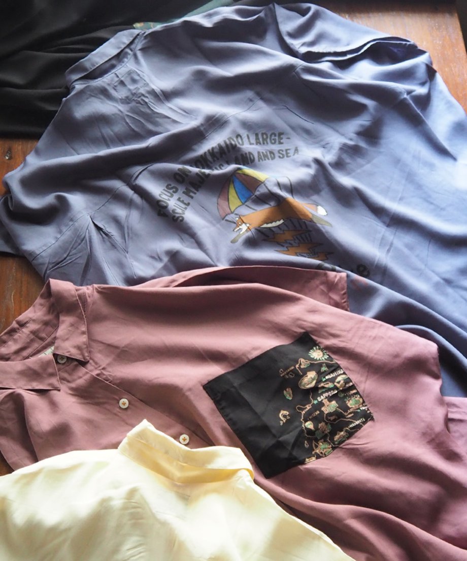 #Pokke 刺繍ワイドシャツ