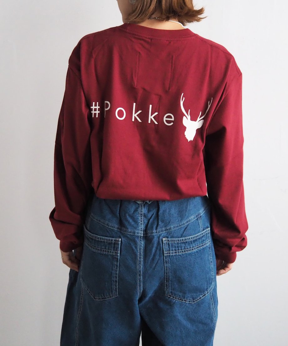 #Pokke<br>反転ロゴロングTシャツ