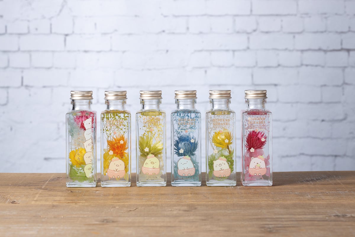 すみっコぐらし - リーメント　すみっコぐらし　花咲く　ハーバリウム　コンプリート　全種類　まとめ売 すみっコぐらし ふわふわり♪花咲くハーバリウム：商品案内