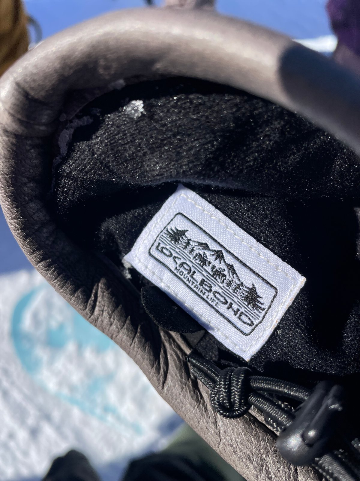 HIMARAK x LOCAL BOND / Leather Zip Mitten Grove
